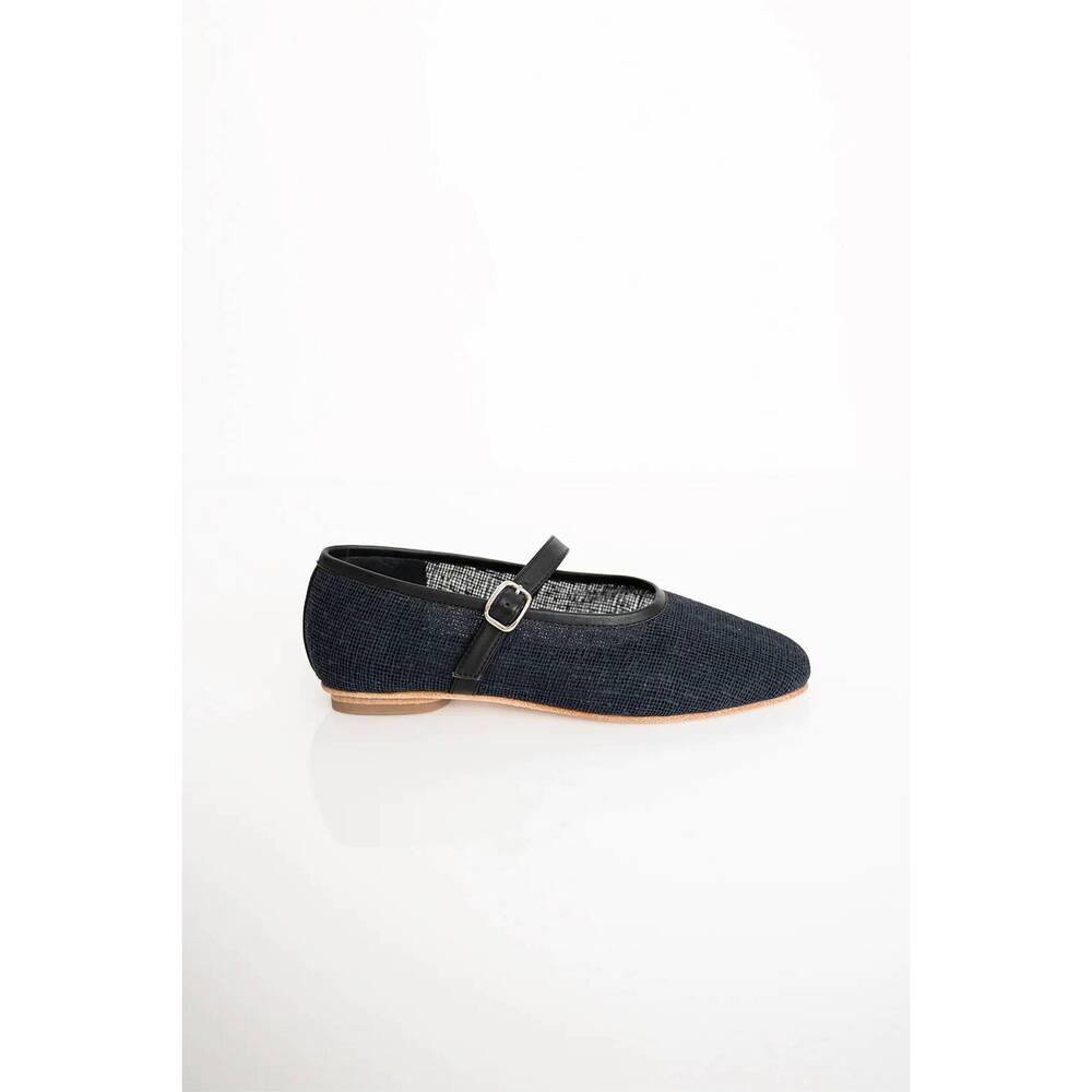 NEW HUMA BLANCO women's penny mary jane flats in coal jute